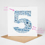 Blue Star Personalised 5th Birthday Card, thumbnail 4 of 5