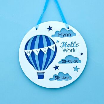Personalised New Baby Gift, Keepsake Or Announcement Plaque, 4 of 12