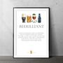 Beerilliant, Beer Loving Gift Idea; A4 Wall Art Print For A Dad's, Grandad's, Uncle's, Friend's Man Cave, thumbnail 2 of 2