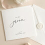 Luxury Wedding Day Card To My Bride, Groom With Wax Seal, thumbnail 2 of 12