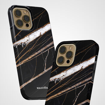 Gold Marquina Marble Tough Case For iPhone, 3 of 4
