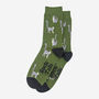 Lemur Bamboo Socks Men's Khaki Green, thumbnail 4 of 4