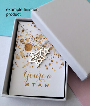 Personalised Graduation Gift Sterling Silver Initial Star Necklace, 11 of 11