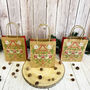 Folklore Christmas Wreath Bauble Gift Bags X Eight, thumbnail 1 of 4
