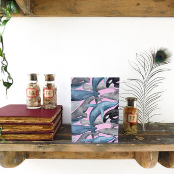 Pod Of Whales Greeting Card, 3 of 4