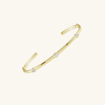 Five Lab Grown Diamond Cuff Gold Vermeil, 2 of 3