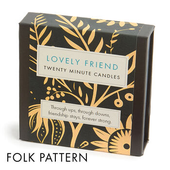 'Lovely Friend' Twenty Minute Candles, 3 of 12