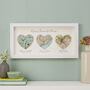 Favourite Places Personalised Map Heart Gift For Her, thumbnail 1 of 6