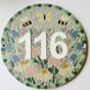 Floral Mosaic House Door Number Sign, thumbnail 6 of 12