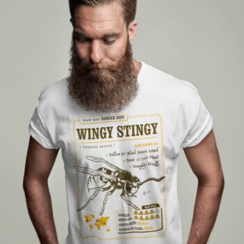 Funny Wasp T Shirt 'Know Your Wingy Stingy', 5 of 6