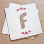 'Sparkly As You' Gold Glitter Letter Birthday Card, thumbnail 1 of 4