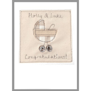 Personalised New Baby Girl Card, 6 of 12