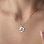 Tropical Hibiscus Flower Necklace, thumbnail 3 of 11