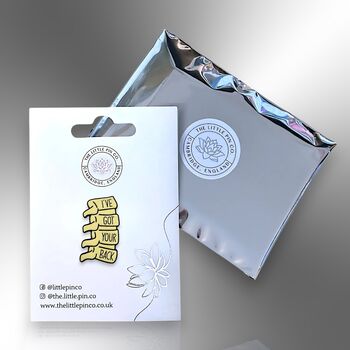 I've Got Your Back Spine Vertebrae Enamel Pin Badge, Medical Gifts For Physiotherapist, Chiropractor, Orthopaedic, 5 of 8