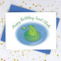 Cute Frog Birthday Card, thumbnail 1 of 2