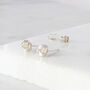 Silver 60th Birthday Knot Stud Earrings, thumbnail 2 of 11