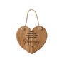 Cornish Gifts 'Leave Nothing But…Oak Hanging Heart, thumbnail 2 of 3