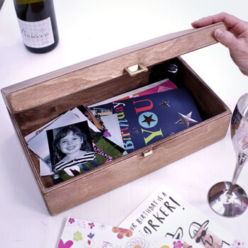 Personalised Year Wooden Memory Box, 3 of 4