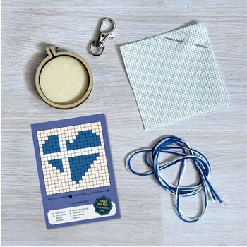 I Love Shetland! Mini Matchbox Cross Stitch Kit, 5 of 5
