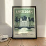 Personalised Amsterdam Marathon Print, Unframed, thumbnail 1 of 4