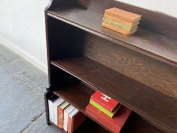 Antique Vintage Free Standing Oak Book Shelves, 11 of 12