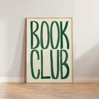 Book Club Typography Bold Wall Art Print, 9 of 12