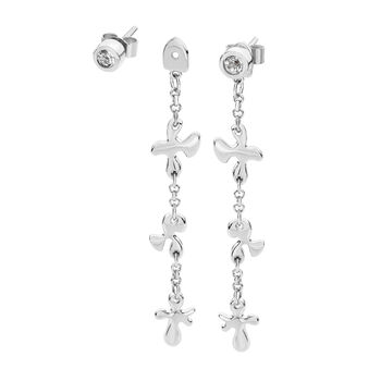 Interchangeable Splash Drop With White Topaz Studs, 2 of 2