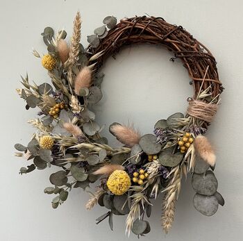 Small Spring Wreath With Dried Flowers, 2 of 5