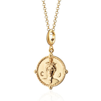 18ct Gold Hera Goddess Of Women And Mothers Necklace, 2 of 7