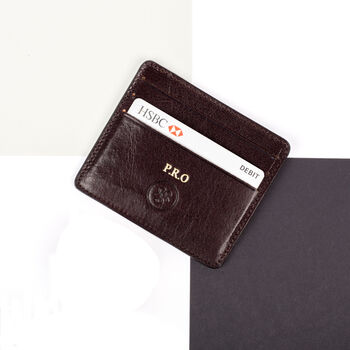 Men's Classic Leather Credit Card Holder 'Marco', 10 of 12