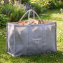 Personalised Grey Jute Log Bag, thumbnail 1 of 7