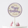 Colour Pop Personalised Birthday Cake Topper, thumbnail 3 of 9