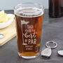 Golf Gifts Beer Glass And Bottle Opener For Him, thumbnail 5 of 5