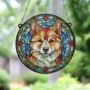 Shiba Inu Stained Glass Effect Suncatcher, thumbnail 6 of 6