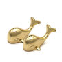 Brass Whale Salt And Pepper Set, thumbnail 2 of 2