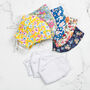 Set Of Five Floral Cotton Face Masks With Filters, thumbnail 10 of 11