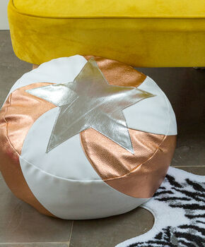 Faux Leather Circus Pouffe, 3 of 9