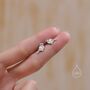Sterling Silver Tiny Sparrow Bird Stud Earrings Earrings, thumbnail 6 of 12