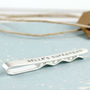 Personalised Tie Clip. Coordinates Tie Bar, thumbnail 6 of 7
