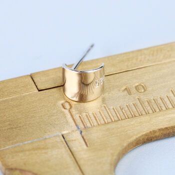 Sterling Silver Curve Stud Earrings, 4 of 6