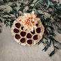Three Dried Lotus Pendant Christmas Ornaments Gift Box, thumbnail 1 of 4