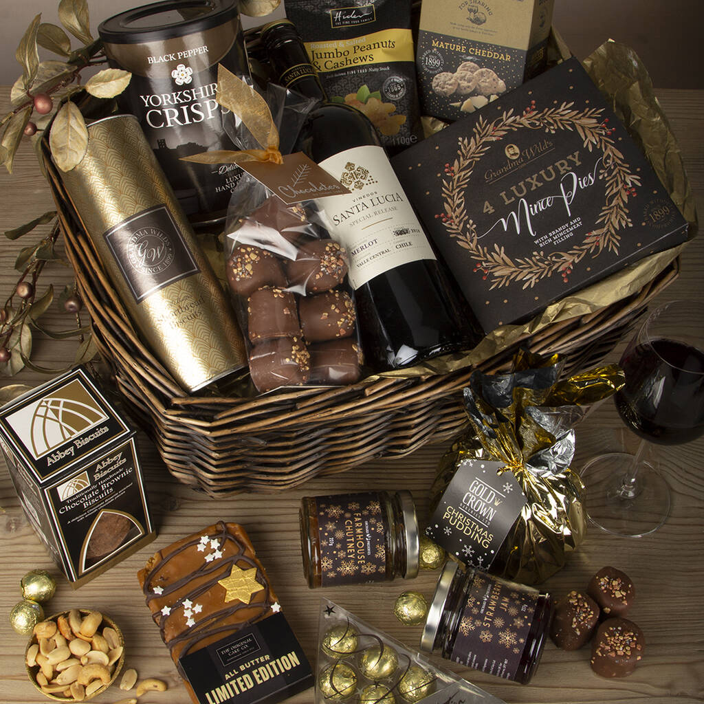 Christmas Cracker Festive Gift Basket By Virginia Hayward