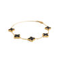 Clover Bracelet Gold/Black, thumbnail 2 of 4