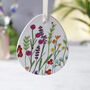 Set Of Three Ceramic Wildflower Easter Decorations, thumbnail 8 of 8
