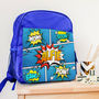 Personalised Blue Insulated Comic Lunch Bag, thumbnail 6 of 10