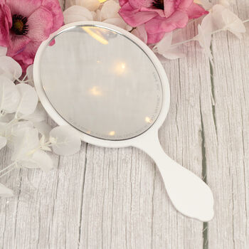 Bride To Be Bridal Prep Hand Held Mirror, 5 of 6