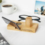 Solid Oak Personalised Glasses Stand, thumbnail 5 of 12