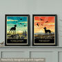 Whippet Or Greyhound Limited Edition Beach Sunset Gift Print, thumbnail 8 of 9