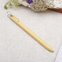 Pastel Yellow Ballpoint Pen With Gold Clip, thumbnail 1 of 4