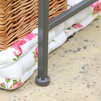 Vintage Grey Arch Backed Garden Bench, 8 of 11